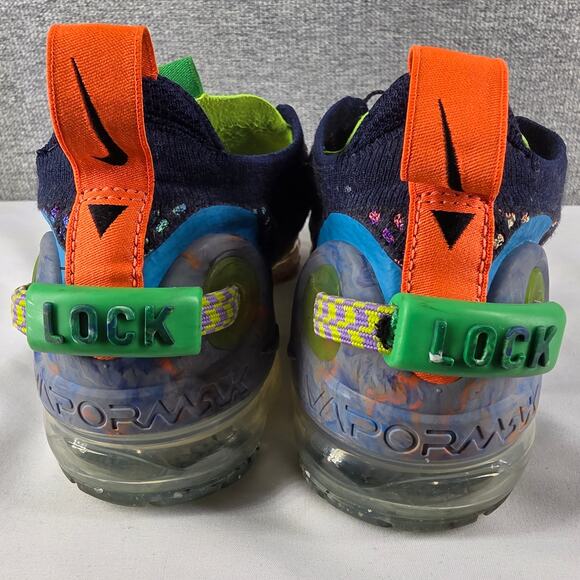 NIKE AIR VAPORMAX 2020 FLYKNIT WOMEN’S SIZE 6.5 DEEP ROYAL BLUE MULTI-COLOR - Picture 12 of 13